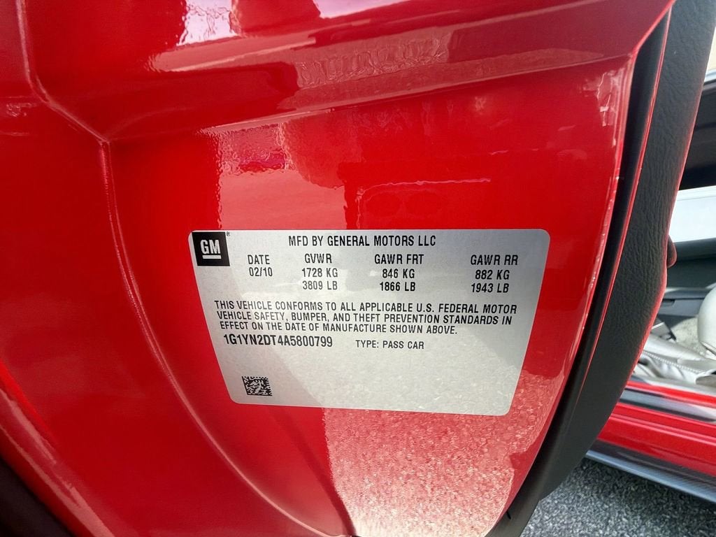 2010 Chevrolet Corvette ZR1 ZR1 w/3ZR